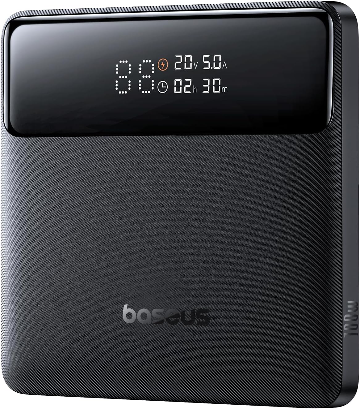 شاحن متنقل Baseus H1 بشحن سريع وعرض رقمي – سعة 20000 ملّي أمبير – قدرة 100 واط – لون أسود كوني (Cosmic Black)