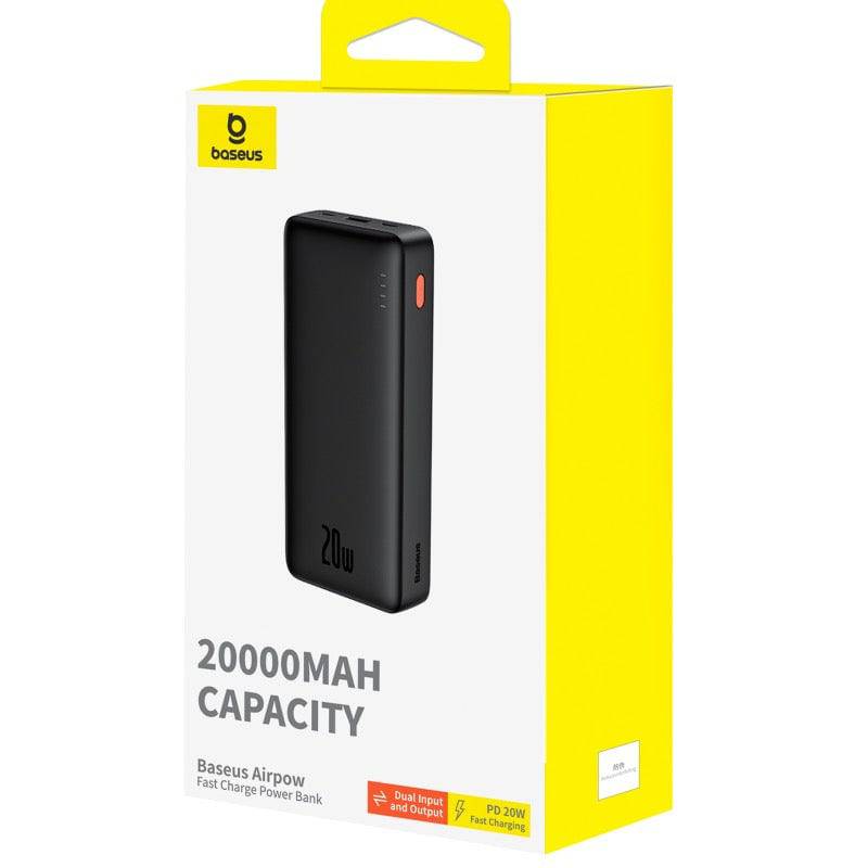 أقوى بطارية متنقلة للجوال بسعة 20000 مللي امبير وبقوة 20 واط| باور بانك بيسوس