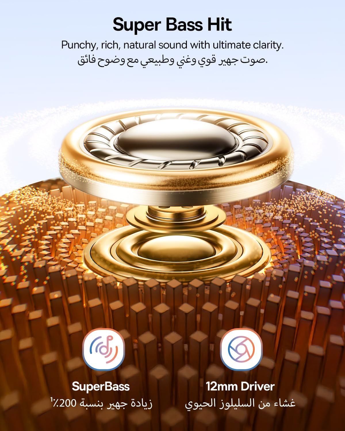 سماعات الأذن اللاسلكية Baseus Bass BC1 بتصميم مفتوح (نوع مشبك) – لون أسود كلستر (Cluster Black)