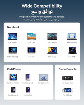 قاعدة توصيل Baseus Metal Gleam Series 7-Port HUB – لون رمادي فضائي (Space Grey) – إصدار جديد (Type-C إلى HDMI 4K@60Hz ×1 + USB3.0 ×3 + PD ×1 + SD/TF ×1)