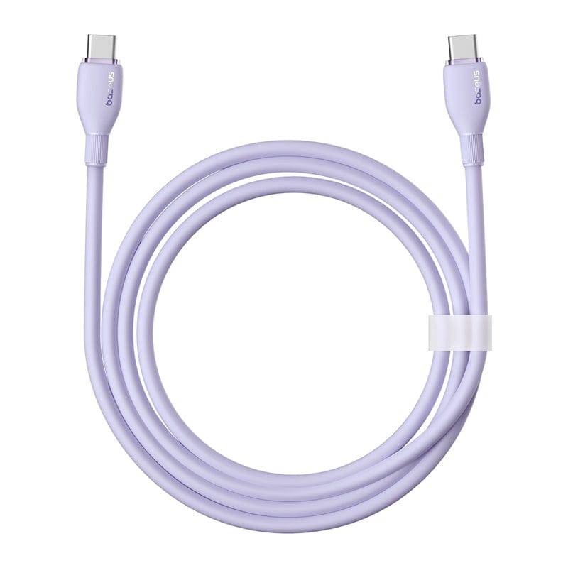 افضل كيبل شحن تايب سي سريع و بقوة 100 واط Type-C to Type-C من بيسوس 